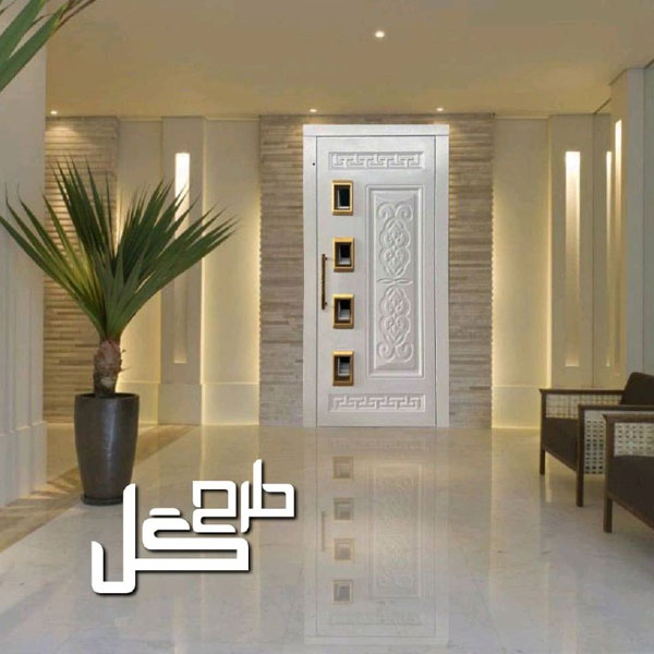 درب لولایی طرح گل